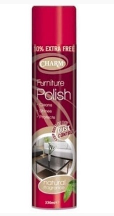 CHARM SPRING & NATURAL FURNITURE POLISH 300ML TIN